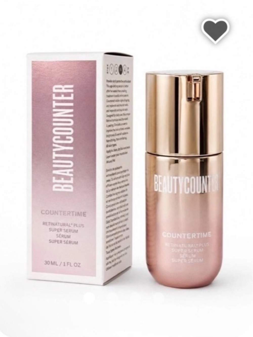 beautycounter Countertime Retinatural Plus Super Serum - rose gold
